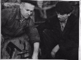 Завод Молот. Формовщики литейного цеха Анатолий Григорьевич Подкользин (справа) и Виктор Спиридонович Морозов