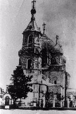 Николаевский собор был построен рядом с Покровской церковью, на месте снесённого деревянного собора, построенного в 1843 г.