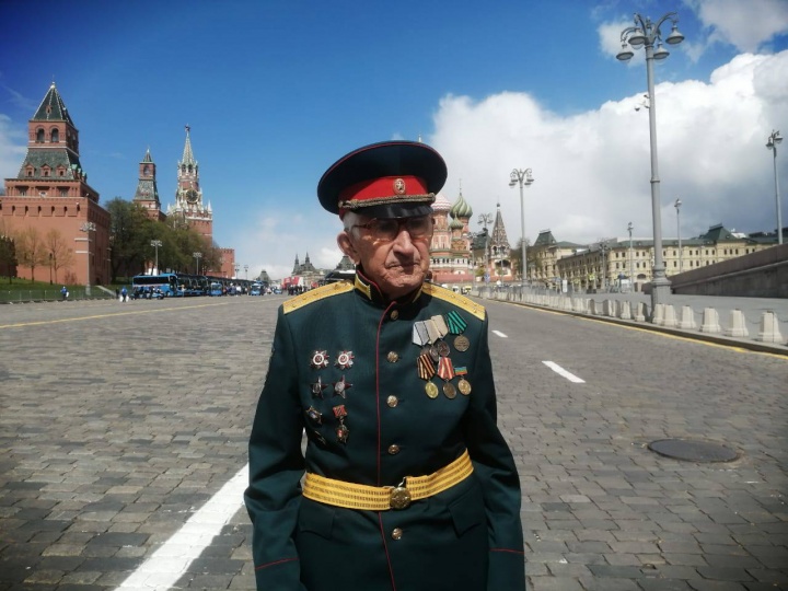 Ветеран Великой Отечественной войны Хамит Абулович Канаматов принял участие в военном параде в честь Дня Победы в Москве