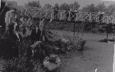 Пешеходный мост на Зелёный остров. 1955 год
