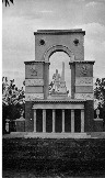 Мемориальный комплекс открыт 6 августа 1952 года. Фигуру воина скульптор В. М. Маков изваял со своего сына Георгия, будущего полковника Управления МВД КЧАО