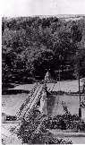 15-15 Пешеходный мост на Зеленый остров. 1957 г.