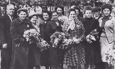 Учителя СШ №6 на первомайской демонстрации 1966 год.